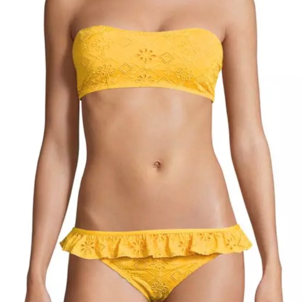 Kate Spade New York ruffled lace bikini bottom